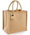 W413 Westford Mill Jute Midi Tote Bag Natural colour image